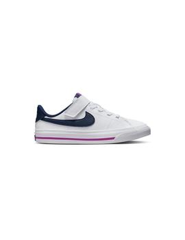 Zapatilla Niñ@ Nike Court Legacy Blanca Marino