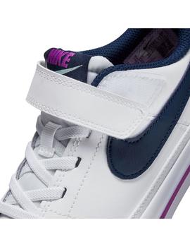 Zapatilla Niñ@ Nike Court Legacy Blanca Marino