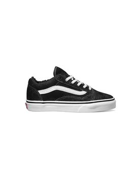 Zapatilla Niño Vans Old Skool Negra Blanca