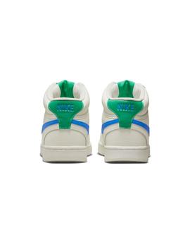 Zapatilla Hombre Nike Court Vision Mid Blanca Azul