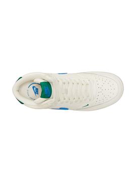 Zapatilla Hombre Nike Court Vision Mid Blanca Azul