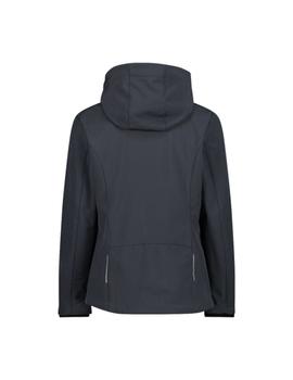 Cazadora Mujer CMP Zip Hood Gris/Rosa