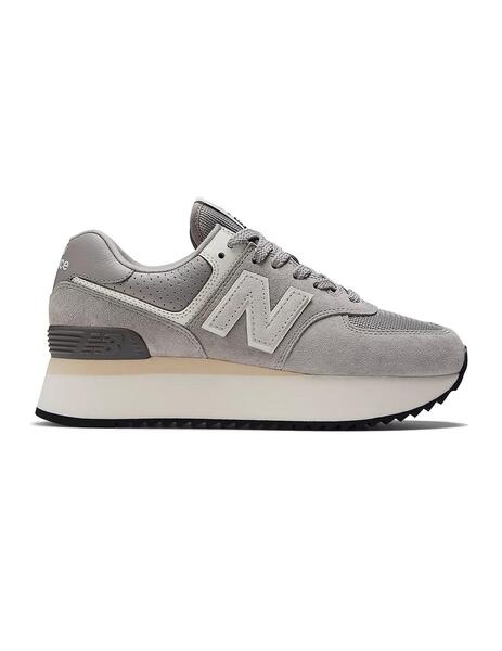 borracho episodio País Zapatilla Mujer New Balance 574 Platform Gris