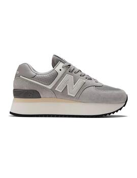 Zapatilla Mujer New Balance 574+  Platform Gris