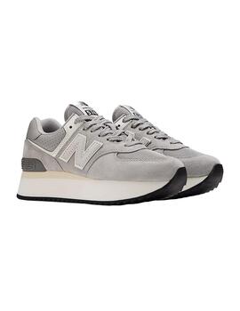 Zapatilla Mujer New Balance 574+  Platform Gris