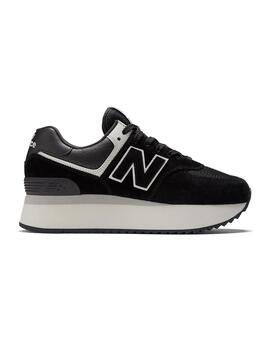 Zapatilla Mujer New Balance 574+ Plataforma Negra