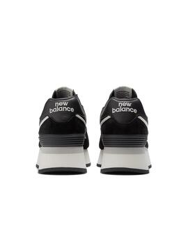 Zapatilla Mujer New Balance 574+ Plataforma Negra