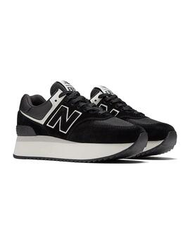 Zapatilla Mujer New Balance 574+ Plataforma Negra