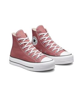 Zapatilla Mujer Converse Botín Platform Granate