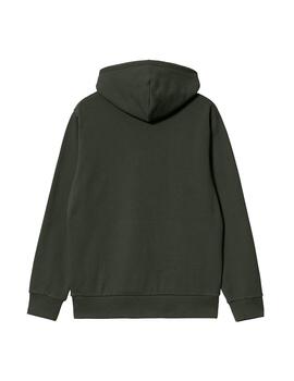 Sudadera Hombre Carhartt WIP Script Embroidery Verde