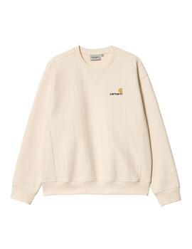 Sudadera Hombre Carhartt WIP American Script Beige