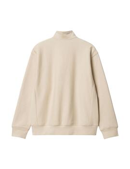 Sudadera Hombre Carhartt WIP Half Zip American Beige