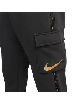 Pantalon Hombre Nike Nsw Cargo Negro Dorado