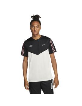 Camiseta Hombre Nike Nsw Repeat Blanca Negro