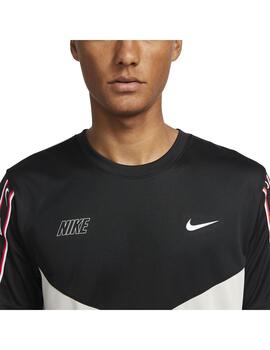 Camiseta Hombre Nike Nsw Repeat Blanca Negro