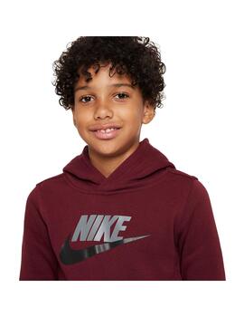 Sudadera Niñ@Nike Nsw Club+ Granate