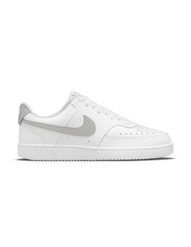 Zapatilla Nike Mujer Court Vision Blanca gris