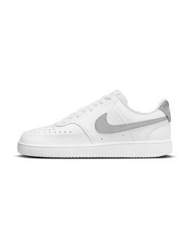 Zapatilla Nike Mujer Court Vision Blanca gris