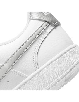 Zapatilla Nike Mujer Court Vision Blanca gris