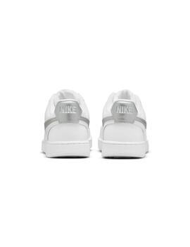 Zapatilla Nike Mujer Court Vision Blanca gris