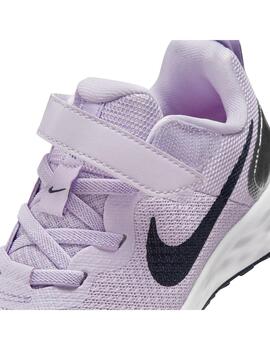 Zapatilla Niña Nike Revolution Lila Plata