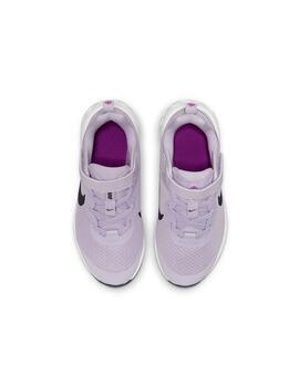 Zapatilla Niña Nike Revolution Lila Plata