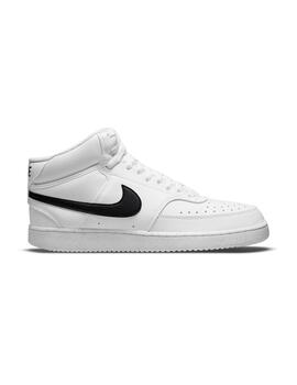 Zapatilla Hombre Nike Court Vision Mid Blanca Negr