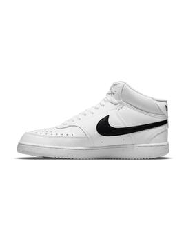 Zapatilla Hombre Nike Court Vision Mid Blanca Negr