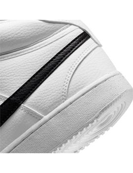 Zapatilla Hombre Nike Court Vision Mid Blanca Negr