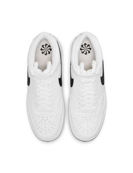 Zapatilla Hombre Nike Court Vision Mid Blanca Negr