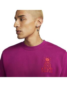 Sudadera Nike Hombre HBR-C crew Fucsia