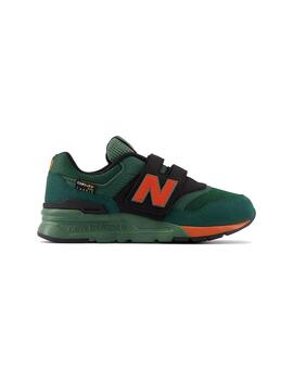 Zapatilla Niño New Balance 997 Verde Naranja