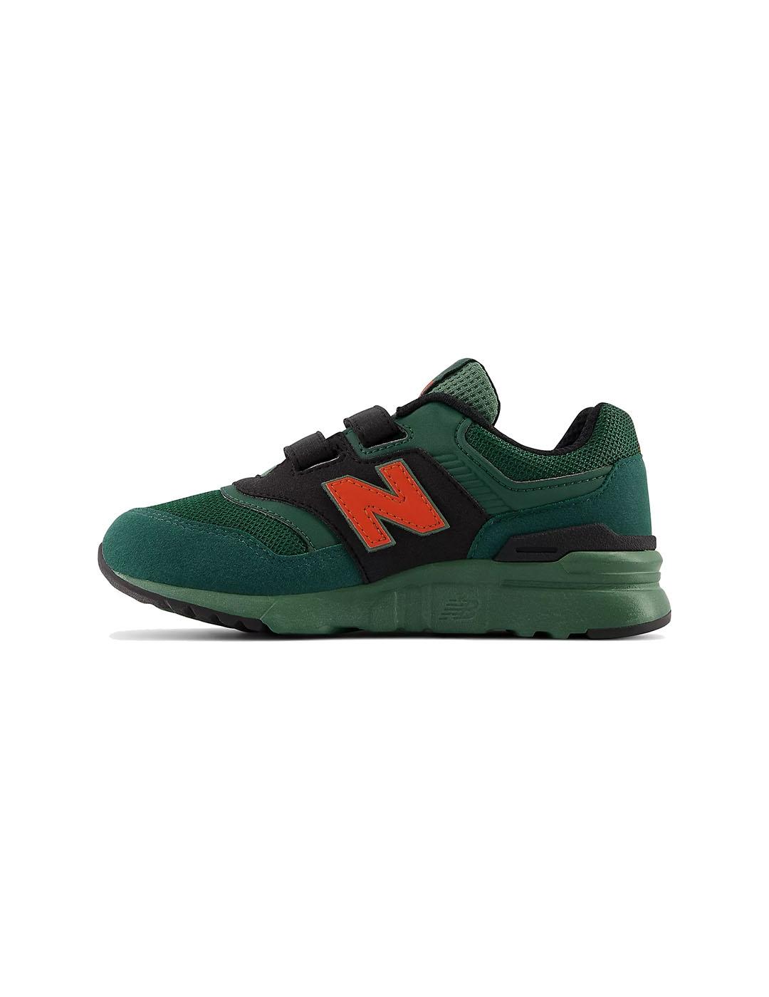 Zapatilla Niño New Balance 997 Verde Naranja