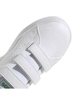 Zapatilla Niñ@ adidas Advantage CF Blanco/Verde