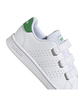 Zapatilla Niñ@ adidas Advantage CF Blanco/Verde