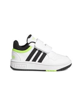 Zapatilla Niñ@ adidas Hoops 3.0 Blanco/Verde