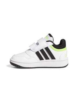 Zapatilla Niñ@ adidas Hoops 3.0 Blanco/Verde