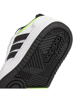 Zapatilla Niñ@ adidas Hoops 3.0 Blanco/Verde