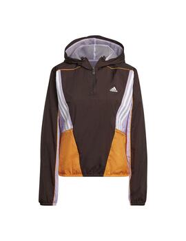 Cortavientos Mujer adidas Training Marrón