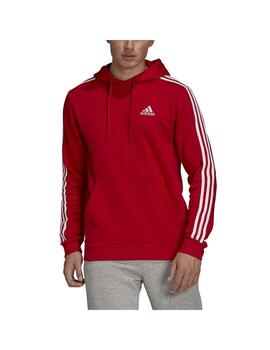 Sudadera Hombre adidas 3 Stripes Rojo