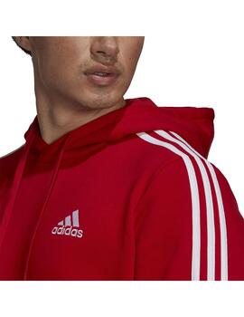 Sudadera Hombre adidas 3 Stripes Rojo