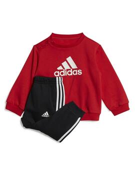 Conjunto Niño adidas Logo Rojo/Negro