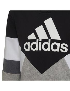 Sudadera Niño adidas Fleece Negro/Gris