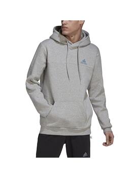 Sudadera Hombre adidas Fleece Recbos Gris