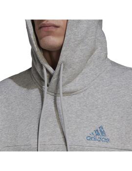 Sudadera Hombre adidas Fleece Recbos Gris