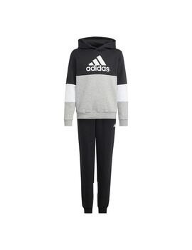 Chandál Niño adidas Fleece Negro/Gris