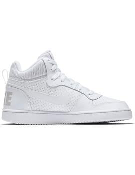 Zapatilla Nike Court Borough Blanca Junior Mujer