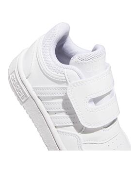 Zapatilla Baby adidas Hoops 3.0 Blanco