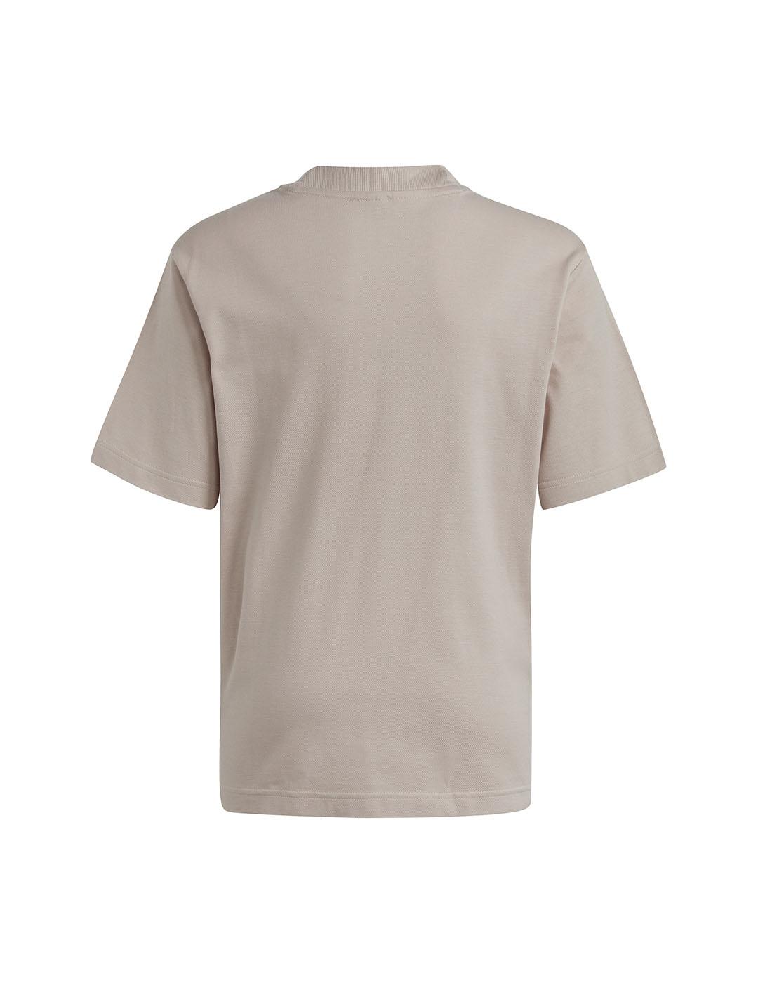 Camiseta Niña adidas FI Logo Beige