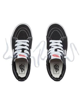 Zapatilla Niño Vans Sk8-Hi Negra Blanca